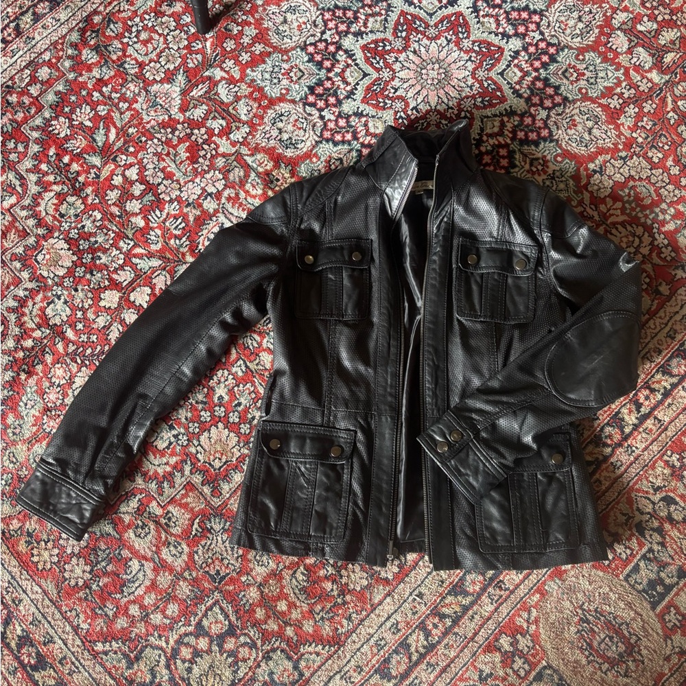 Lightweight Black Leather Jacket